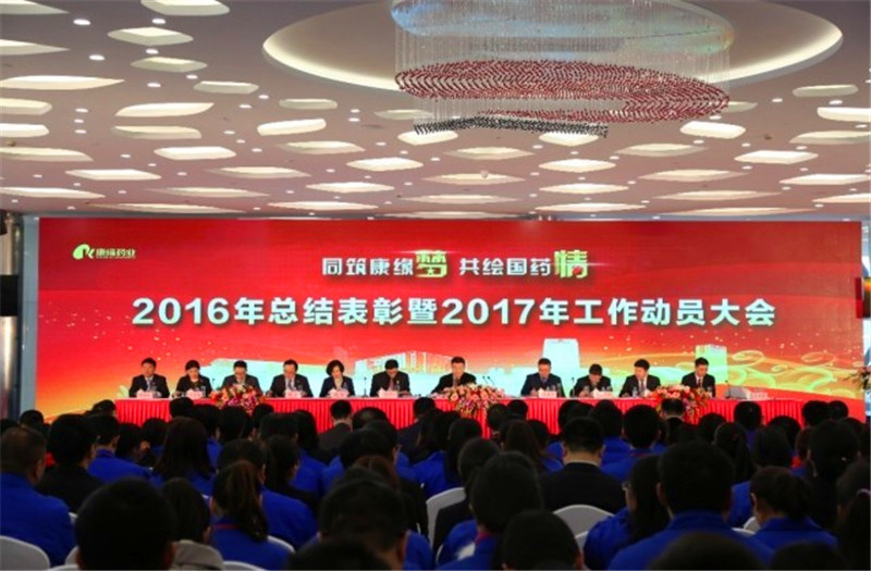 同筑红桃国际梦 共绘国药情——红桃国际药业举行2016年总结表彰暨2017年工作动员大会